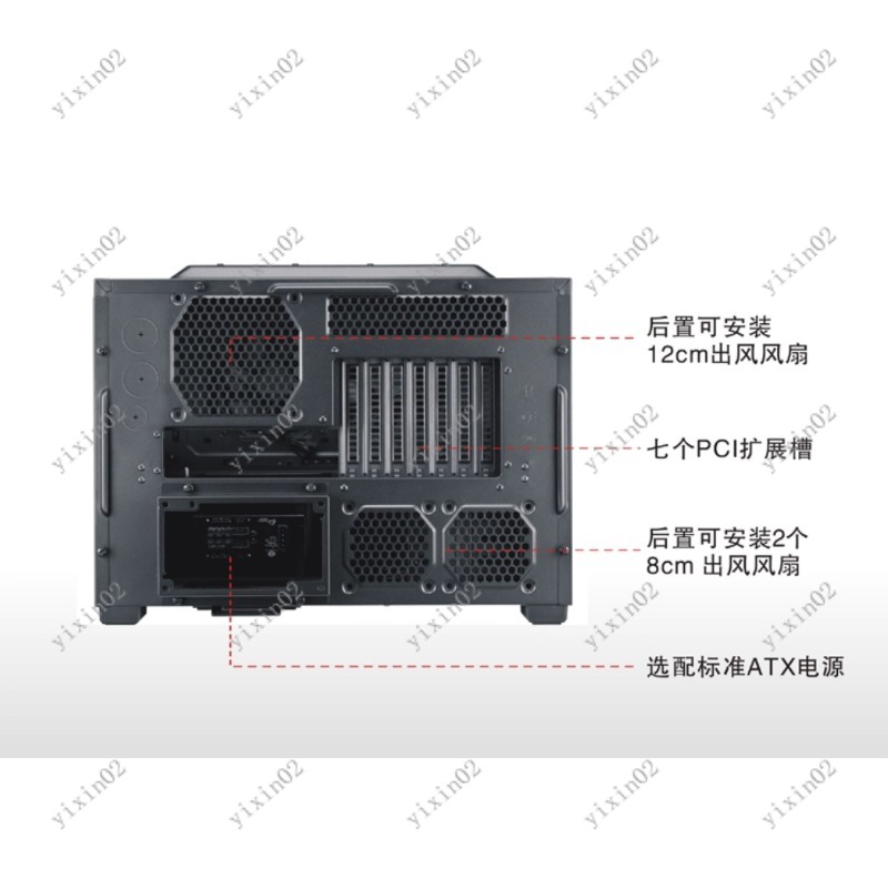 ATX Motherboard Computer Case  - Case Fan recension och pris