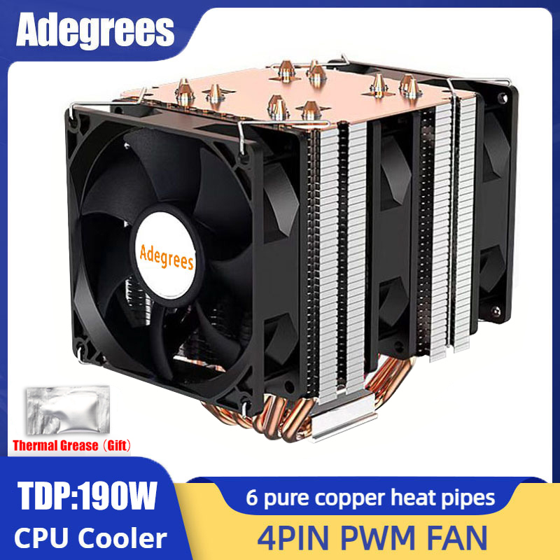 6 Heat Pipe CPU Cooler 4Pin PW - Cpu Heatsink recension och pris