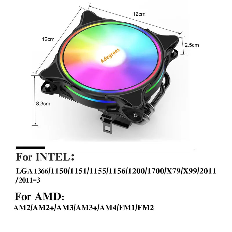 X99 CPU Air Cooler 3Pin/4Pin A - Air Cooler Cpu recension och pris
