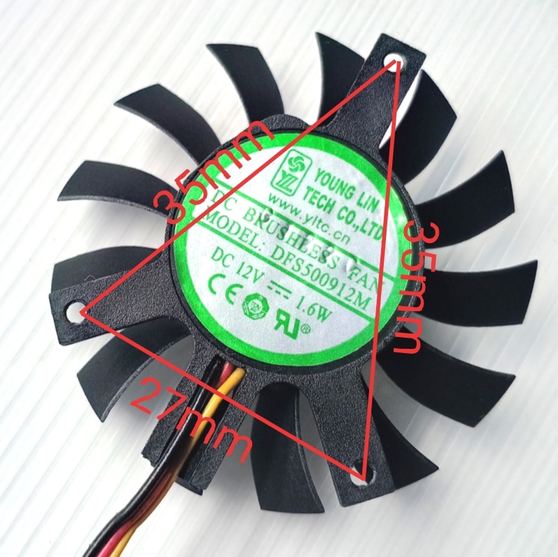 1PC New for DFS500912L DFS5009 - Cpu Fan recension och pris