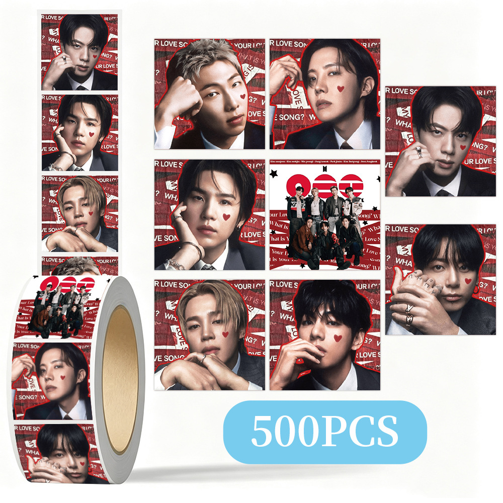 K-pop BTS Roll Stickers 500Pcs - Case Fan recension och pris