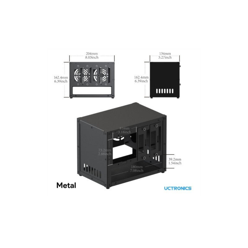 UCTRONICS Raspberry Pi Cluster - Case Fan recension och pris